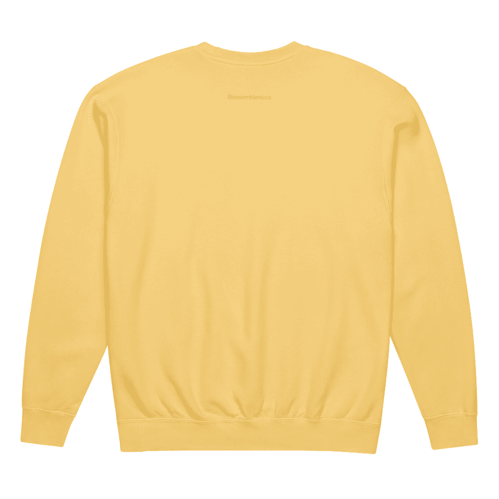 Yellow sweatshirt on a white background