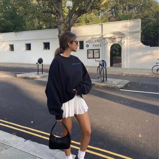 "My Always & Forever" Embroidered Crewneck Sweatshirt