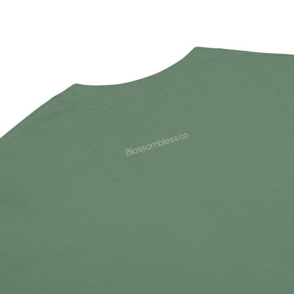 Close-up of a green t-shirt on a white background
