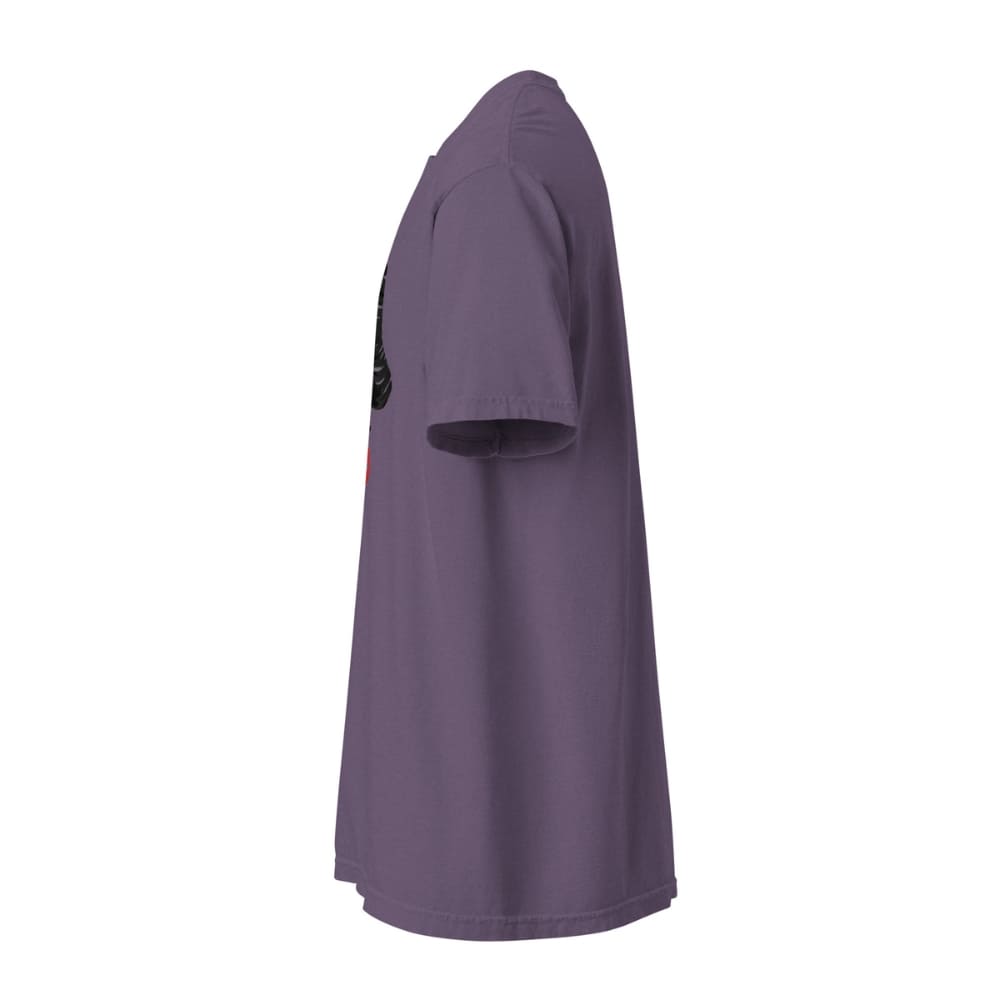 Purple t-shirt on a white background