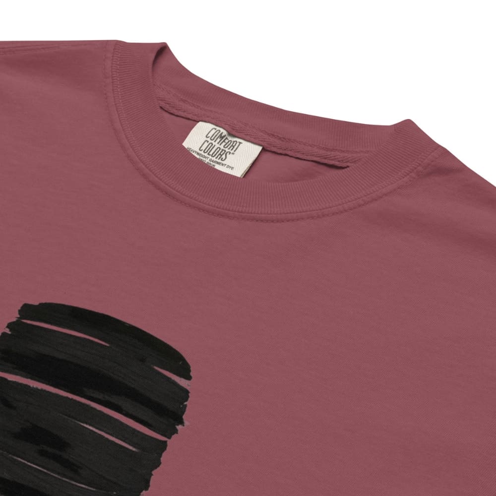 Brick t-shirt with black design and 'Comfort Colors' label on a white background