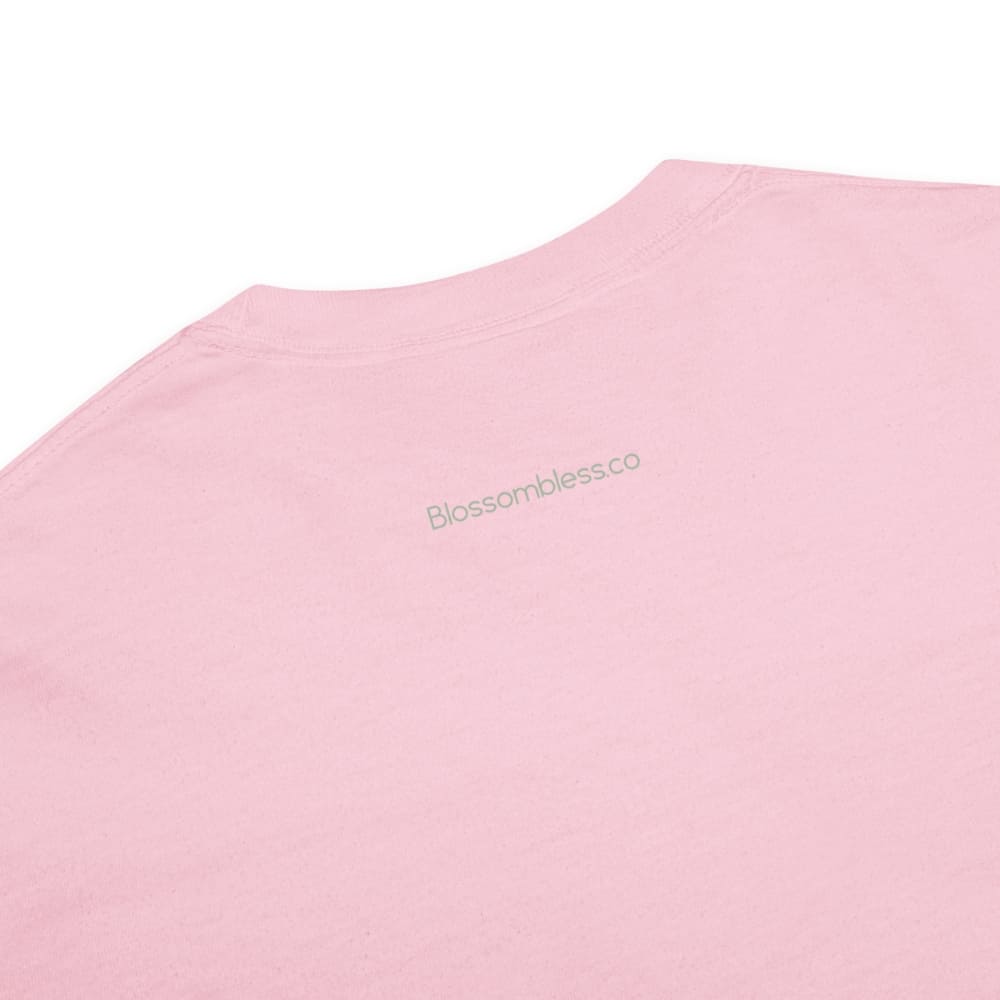 Pink fabric with 'Blossombliss.co' logo on a white background