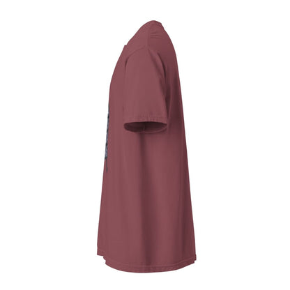 Maroon t-shirt on a white background