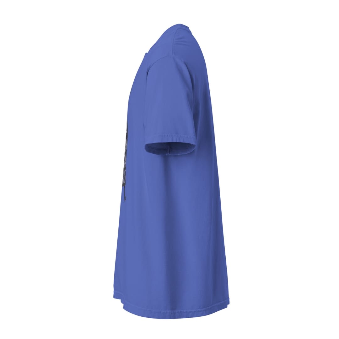Blue t-shirt on a white background