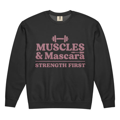 Muscles & Mascara™ Garment-Dyed Fleece Crewneck