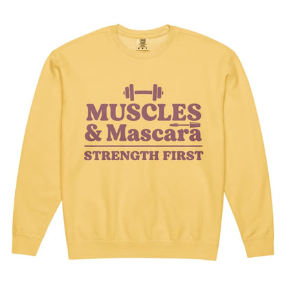 Muscles & Mascara™ Garment-Dyed Fleece Crewneck