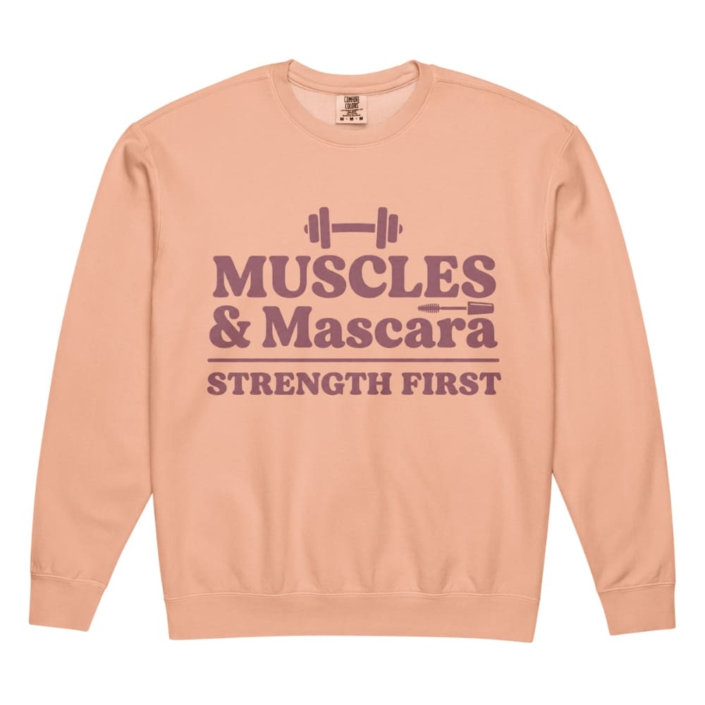 Muscles & Mascara™ Garment-Dyed Fleece Crewneck