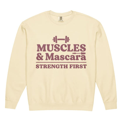 Muscles & Mascara™ Garment-Dyed Fleece Crewneck