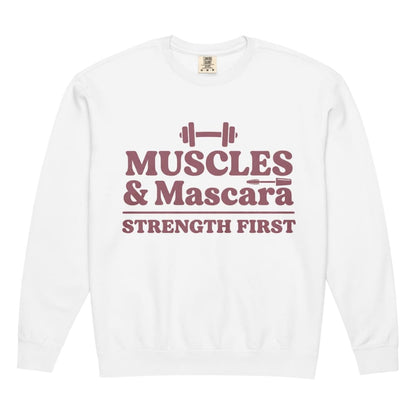 Muscles & Mascara™ Garment-Dyed Fleece Crewneck