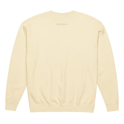 Ivory sweatshirt on a white background