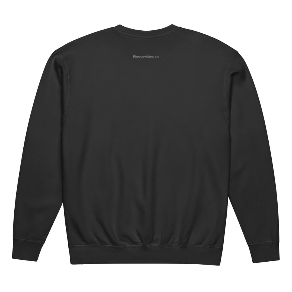 Black sweatshirt on a white background
