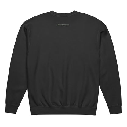 Black sweatshirt on a white background