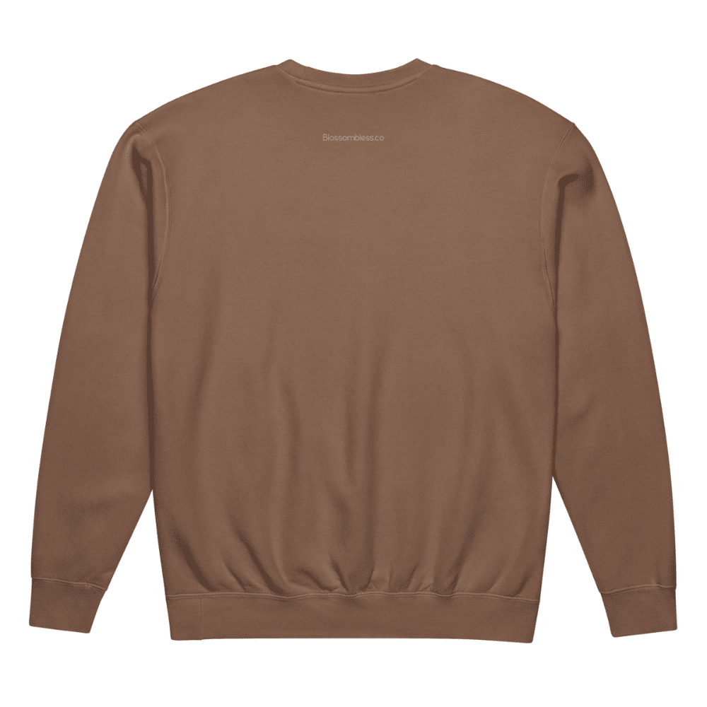 Brown sweatshirt on a white background