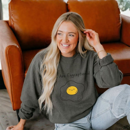 Eggceptional Vibes™ Comfort Colors® Crewneck
