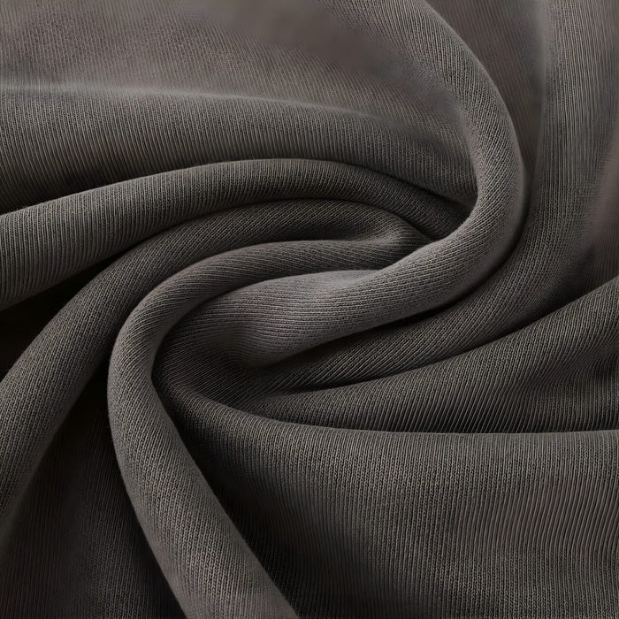 Close-up swirl of Lane Seven LS16004 heavy fleece in dark gray