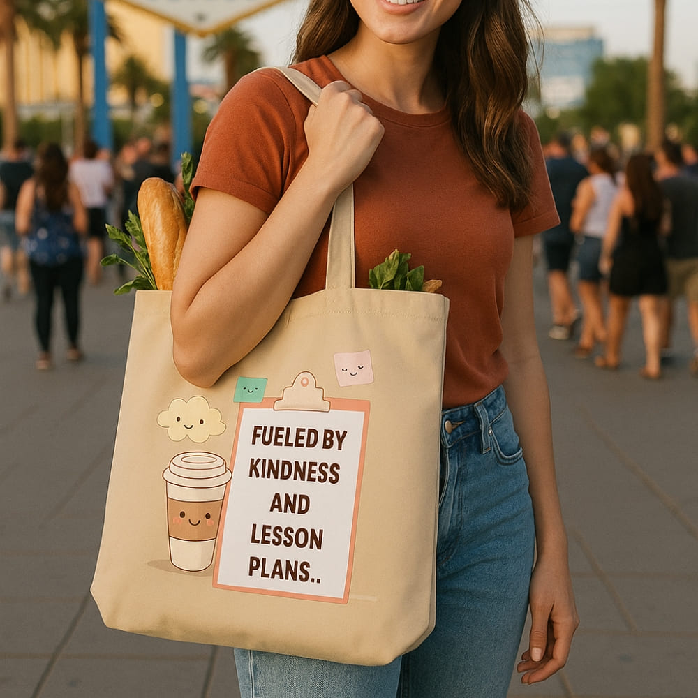 Teacher Kindness & Lesson Plans Organic Tote Bag