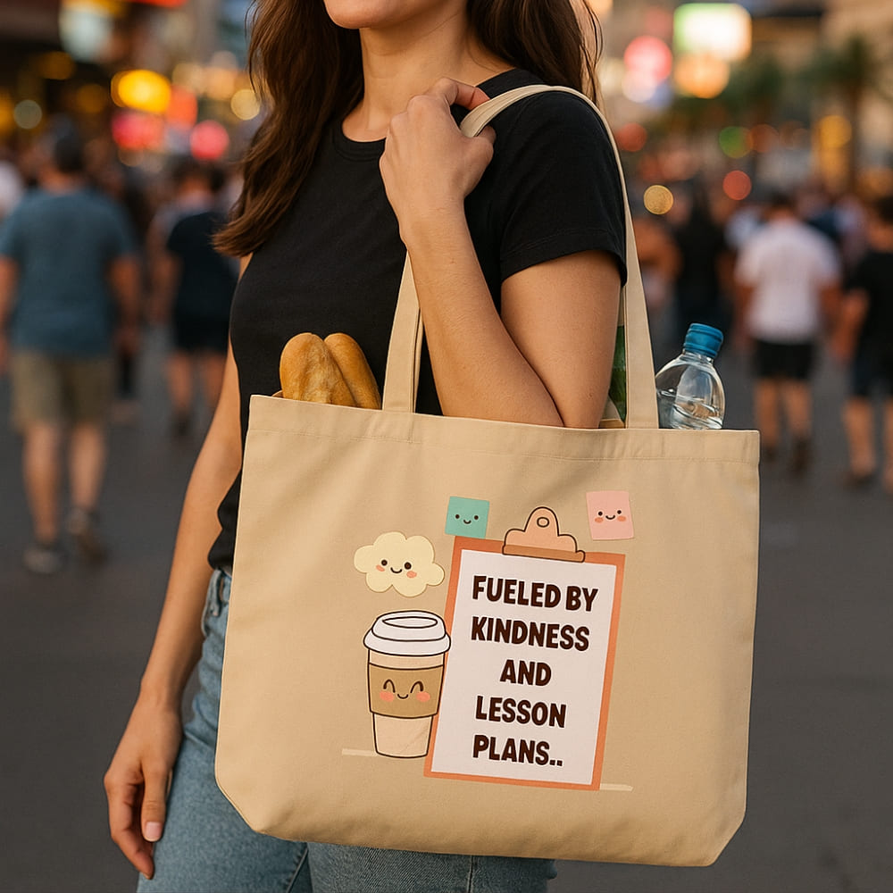Teacher Kindness & Lesson Plans Organic Tote Bag