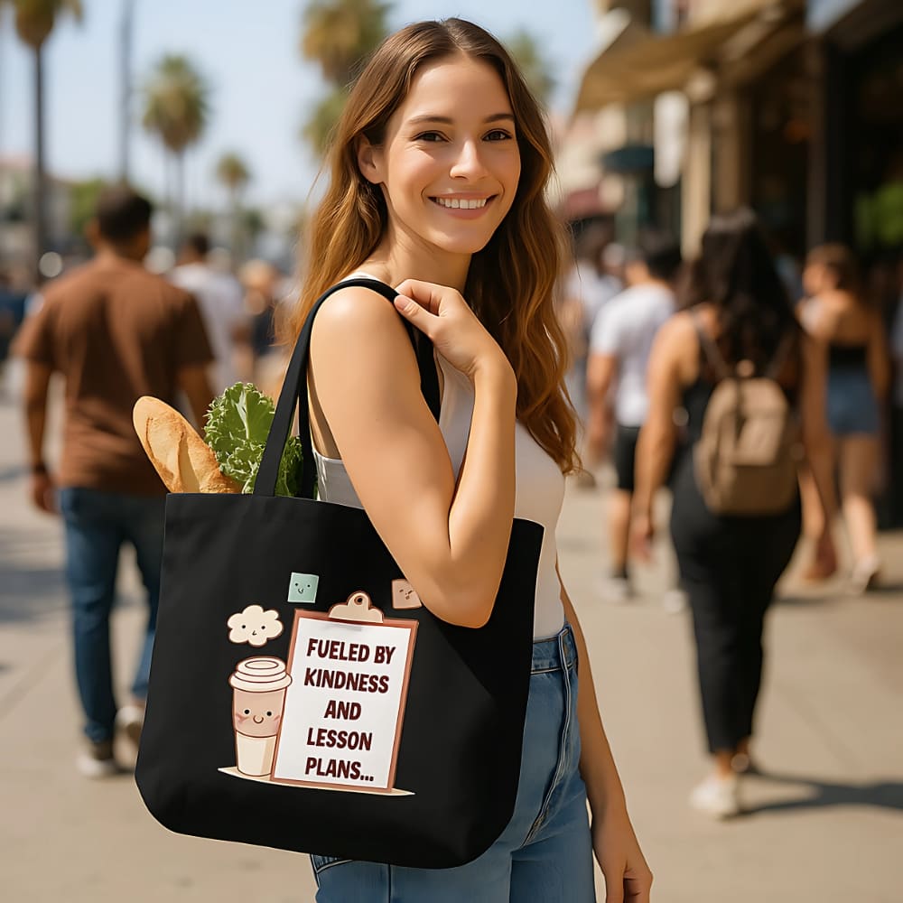 Teacher Kindness & Lesson Plans Organic Tote Bag