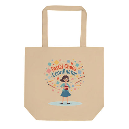 Pastel Chaos Coordinator Organic Cotton Tote Bag