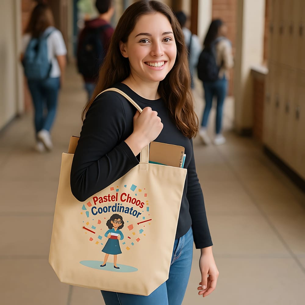 Pastel Chaos Coordinator Organic Cotton Tote Bag