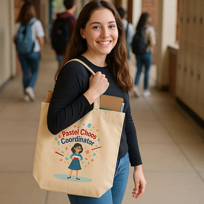 Pastel Chaos Coordinator Organic Cotton Tote Bag