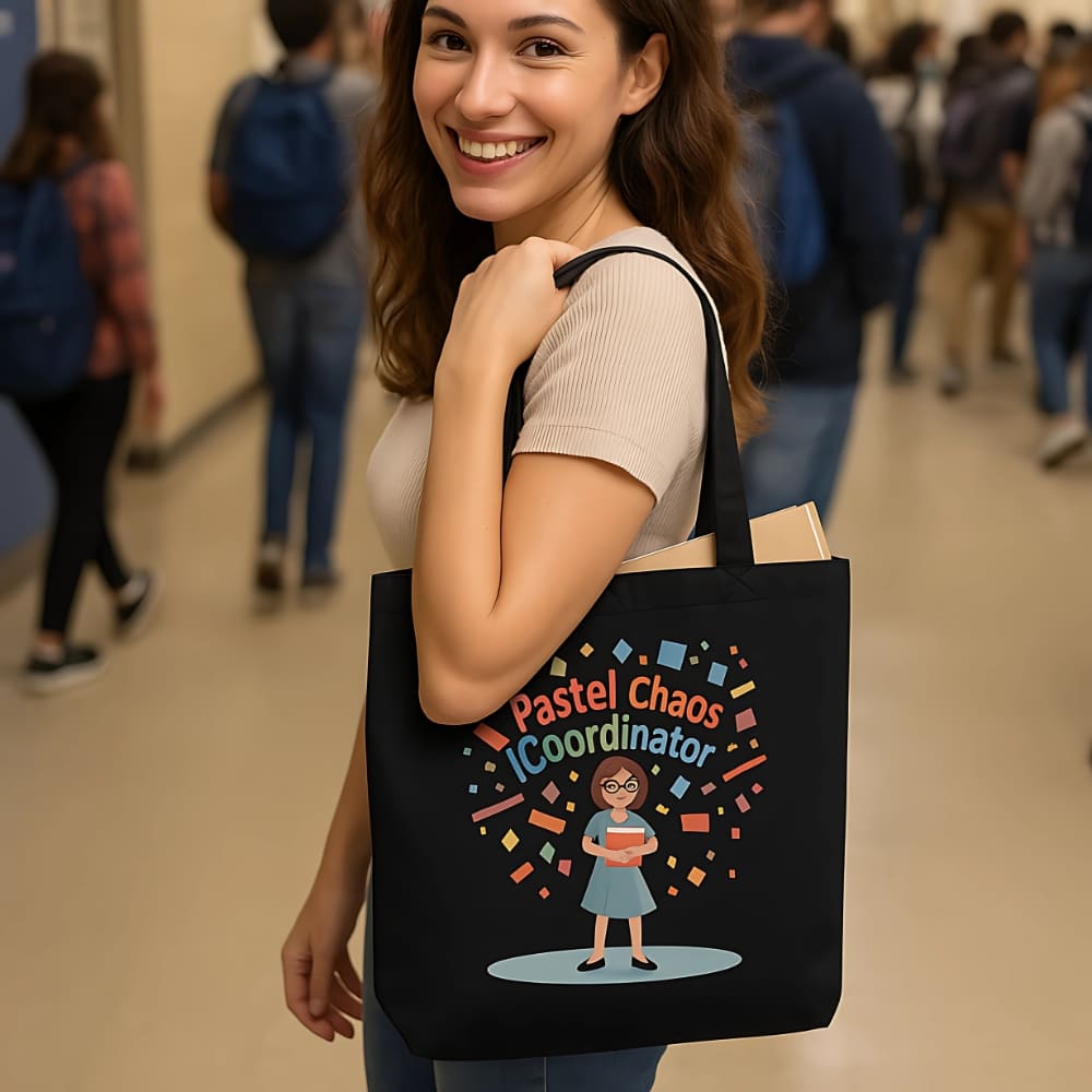 Pastel Chaos Coordinator Organic Cotton Tote Bag
