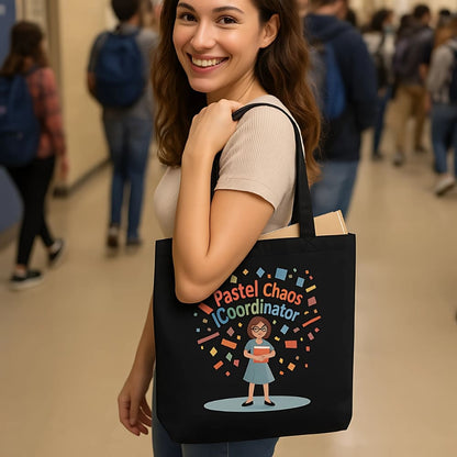 Pastel Chaos Coordinator Organic Cotton Tote Bag
