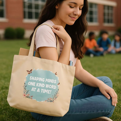 Shaping Minds Kind Word Organic Cotton Tote Bag