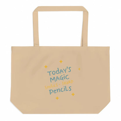 Smiles & Sharp Pencils Organic Teacher Tote Bag