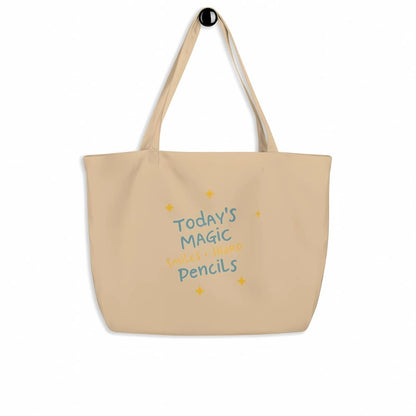 Smiles & Sharp Pencils Organic Teacher Tote Bag