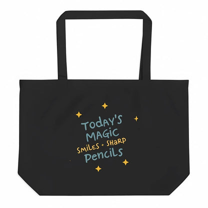 Smiles & Sharp Pencils Organic Teacher Tote Bag