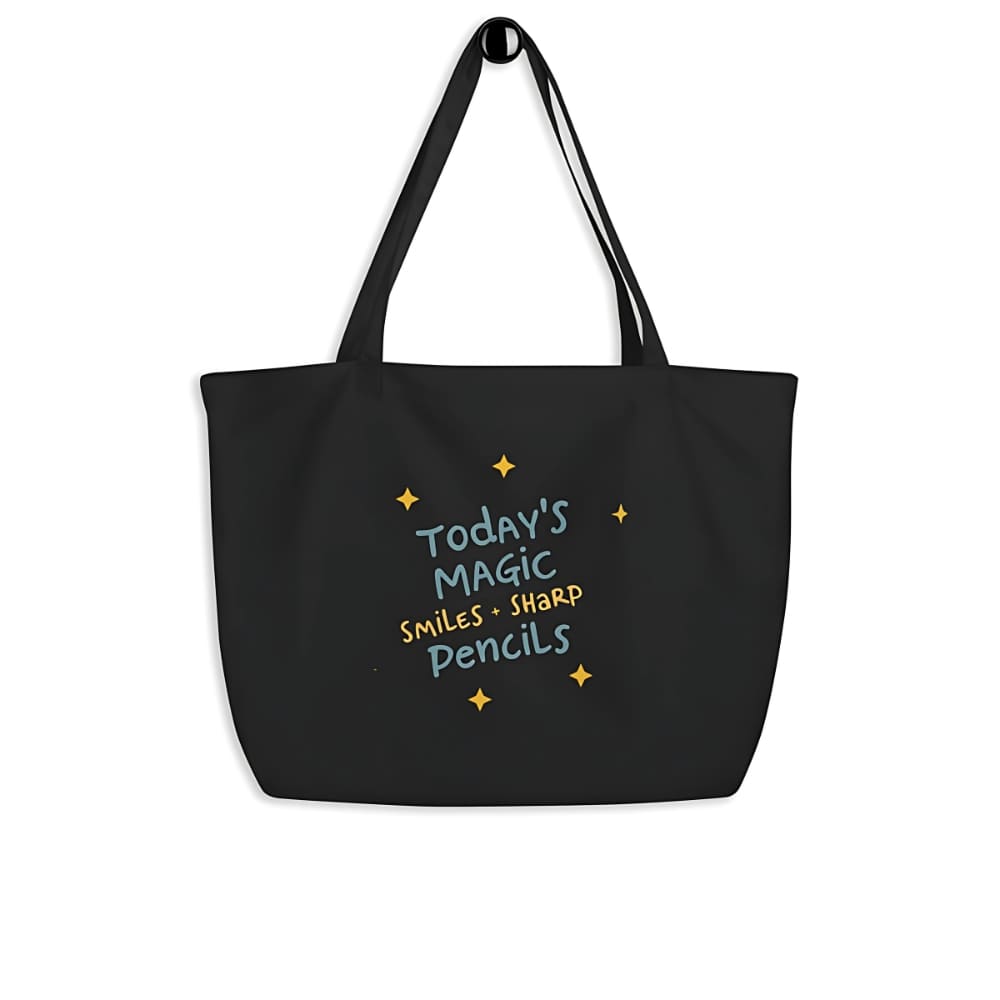Smiles & Sharp Pencils Organic Teacher Tote Bag