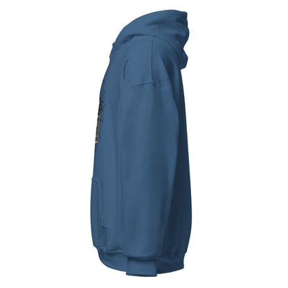 Blue hoodie on a white background