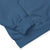 Close-up of a blue fabric with a white background