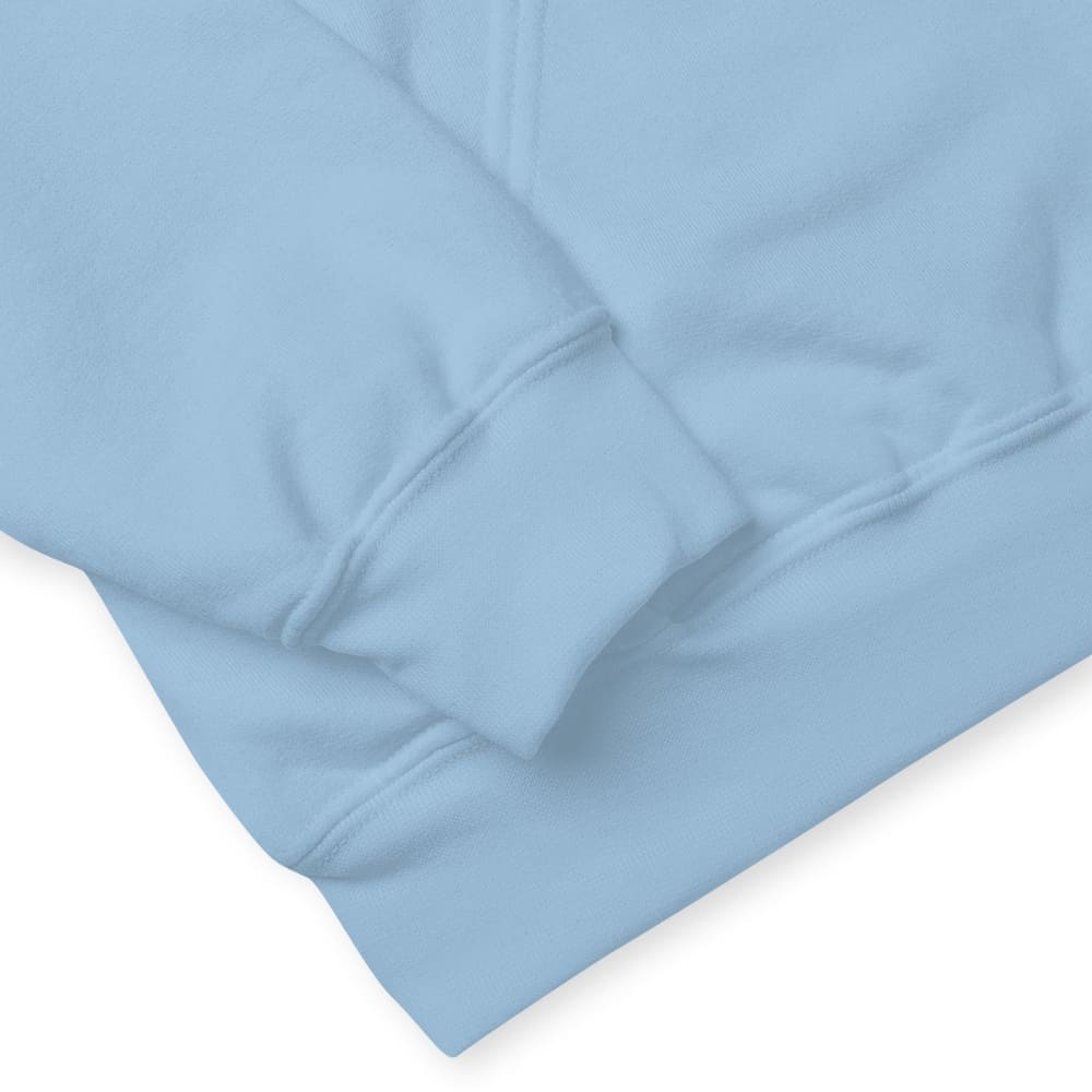 Close-up of a light blue fabric texture on a white background