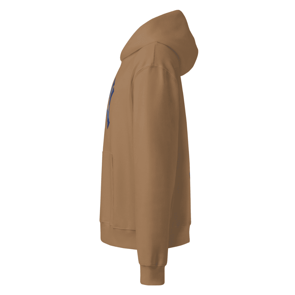 Brown hoodie on a white background