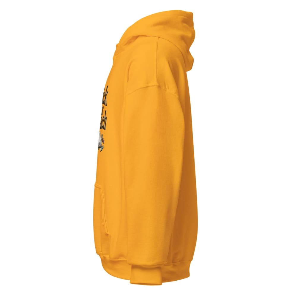 Yellow hoodie on a white background