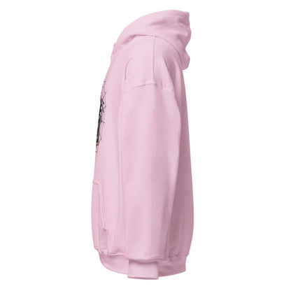 Pink hoodie on a white background