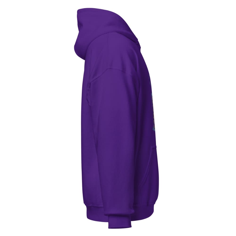 Purple hoodie on a white background