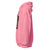 Pink hoodie with colorful graphic on sleeve against a white background