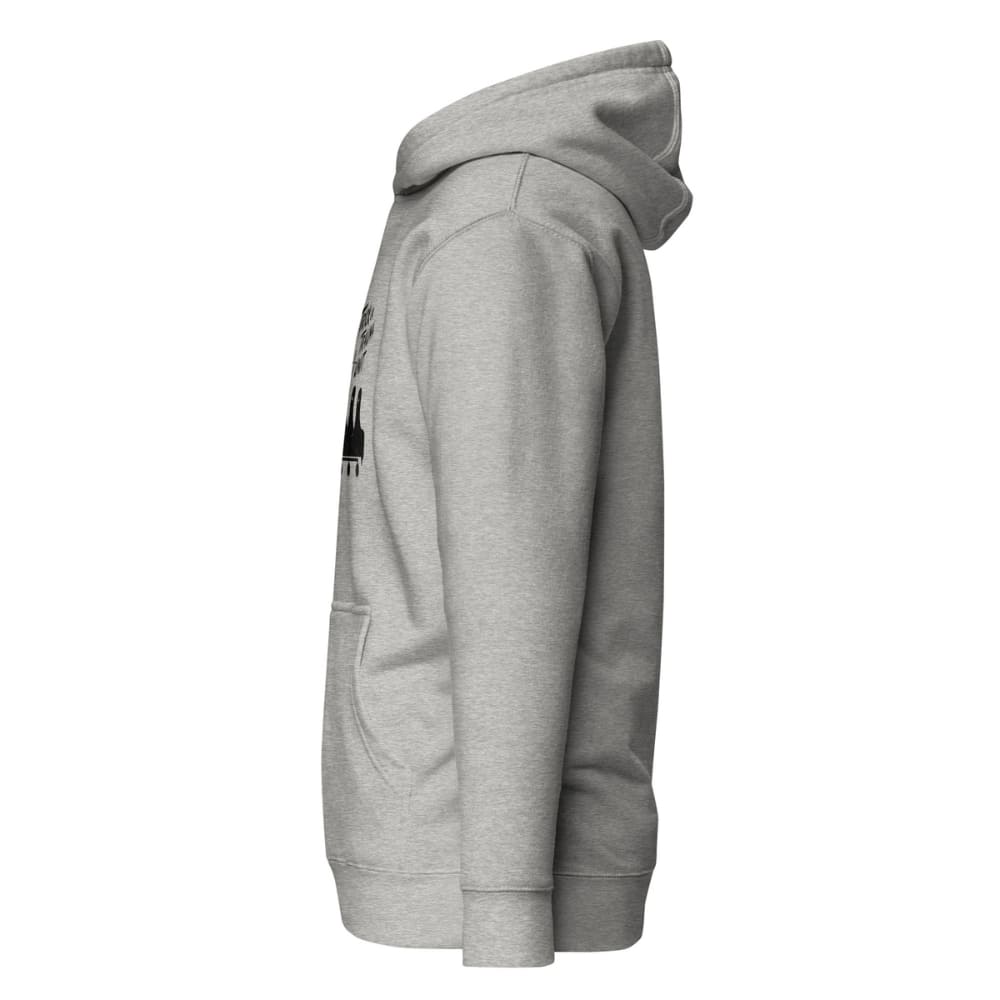 Gray hoodie on a white background