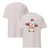 Ice grey t-shirt with cartoon milk bottle character lifting weights and 'Mom Strength Unmatched' text on a white background.