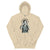 Beige hoodie with graphic of a person wearing scrubs and a mask, text 'Nursed Up & Saving Lives' on a white background.