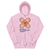 Pink hoodie with bandage design and 'Healing happens here' text on a white background