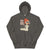 Dark gray hoodie with a graphic of a woman in a Halloween costume and text 'CEO of the Boo Crew' on a white background.