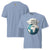 Light blue t-shirt with 'Global Heroes' design on a white background