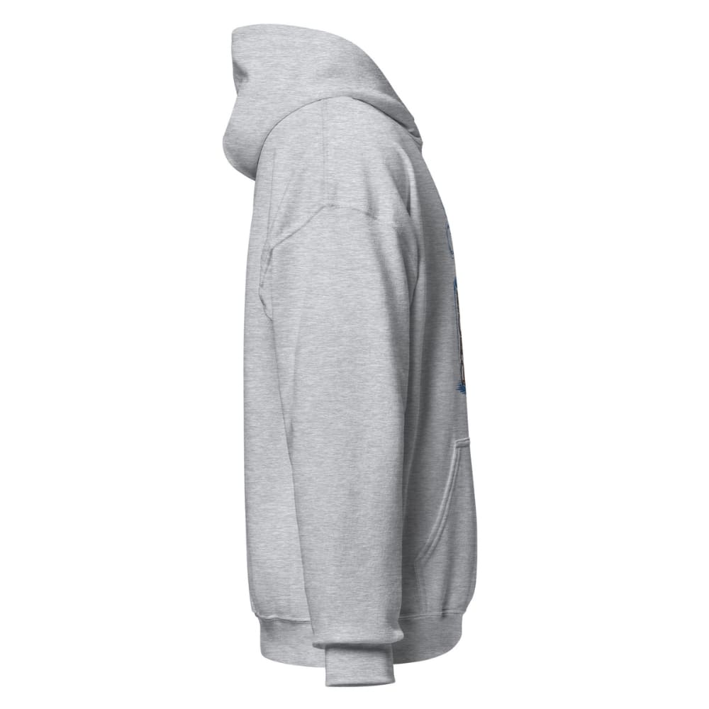 Gray hoodie on a white background