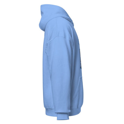Light blue hoodie on a white background