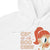 White hoodie with 'CEO of the Boo Crew' design featuring a person with red hair and glasses on a white background.