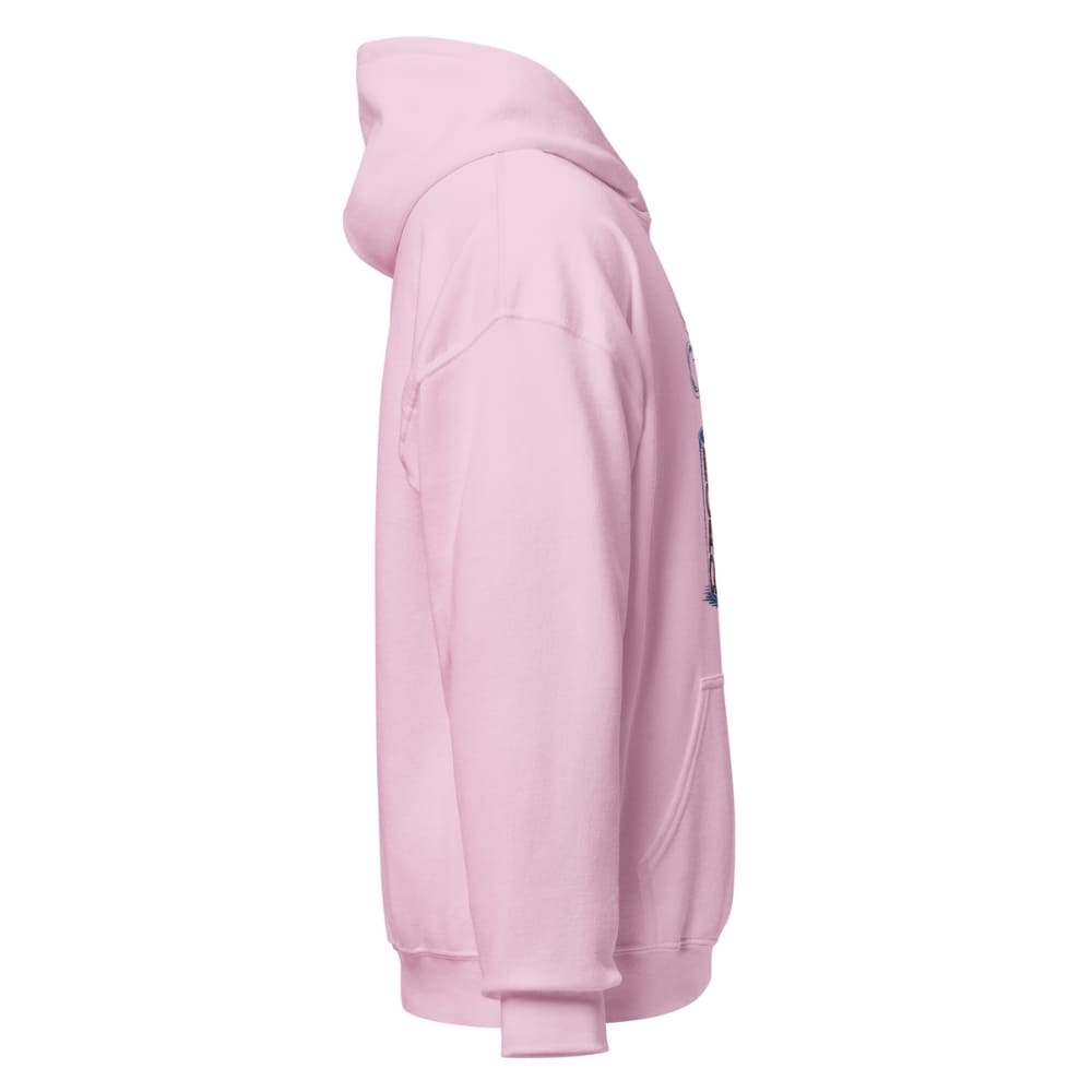 Pink hoodie on a white background